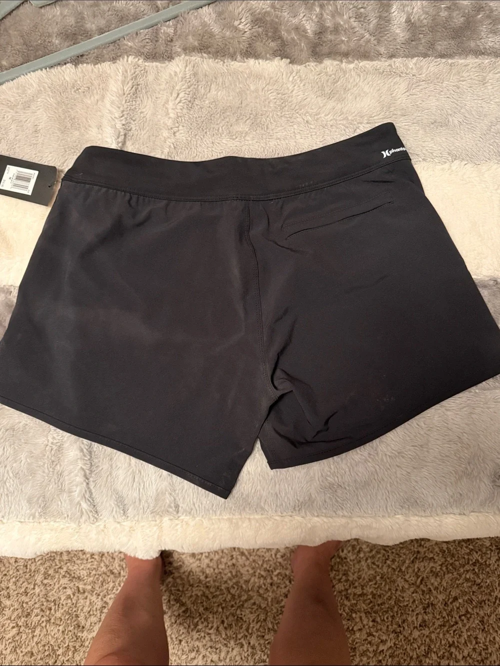 Hurley Women's Black Athletic Stretch Shorts
